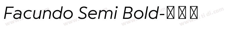 Facundo Semi Bold字体转换